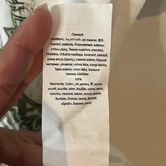 White and Green Women's Top NWT size large - Picture 5 of 10